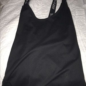 Black Nike tank top.